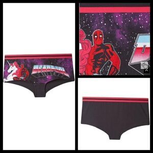 5X 28W Torrid Deadpool Boyshort Panty Unicorn Marvel Galaxy Cosplay Comic Cotton